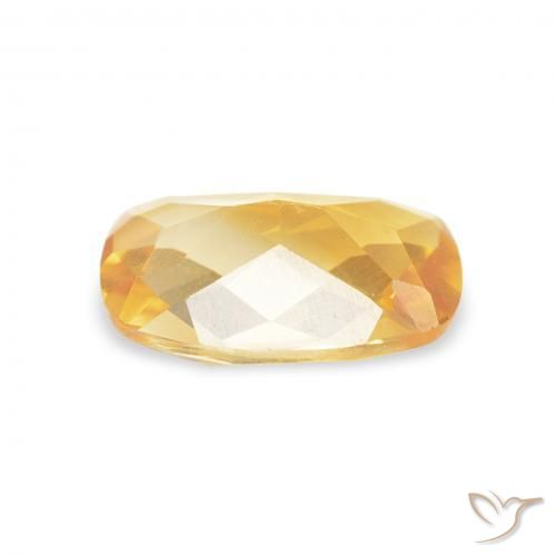 Citrino Oro natural de 0.97 ct, Forma Cojín, VVS-VS