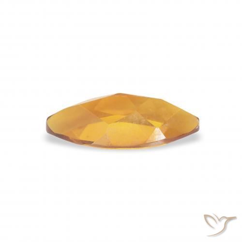 Citrino Dorado naranja oscuro natural de 0.48 ct, Marquesa, VVS-VS