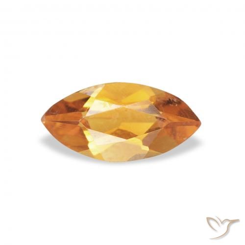 0.43ct Natural Oro Citrino, Marquesa, VVS-VS
