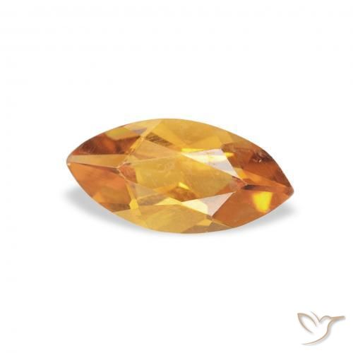 Citrino Oro natural de 0.43 ct, Marquesa, VVS-VS