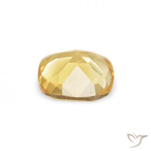 Citrino Amarillo claro natural de 0.45 ct, Forma Cojín, VVS-VS