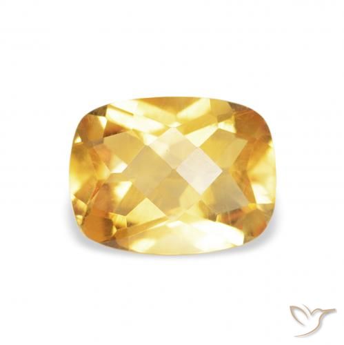 1.16ct Natural Dorado Citrino, Forma Cojín, VS