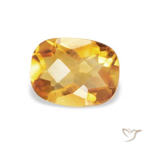 Citrino Naranja dorado natural de 1.15 ct, Forma Cojín, VS