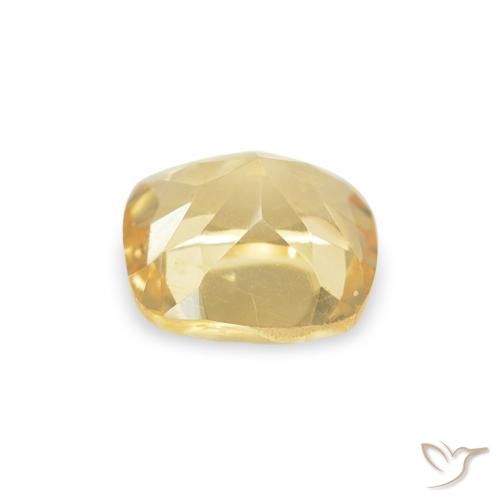 Citrino Dorado natural de 0.49 ct, Forma Cojín, VS