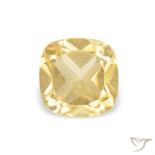 0.57ct Natural Dorado Citrino, Forma Cojín, VS