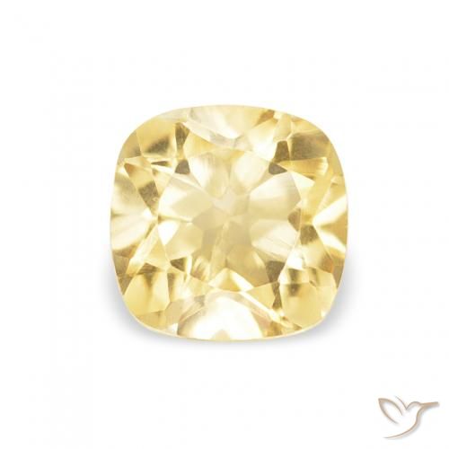 0.53ct Natural Dorado Citrino, Forma Cojín, VS