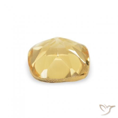 Citrino Dorado natural de 0.53 ct, Forma Cojín, VS