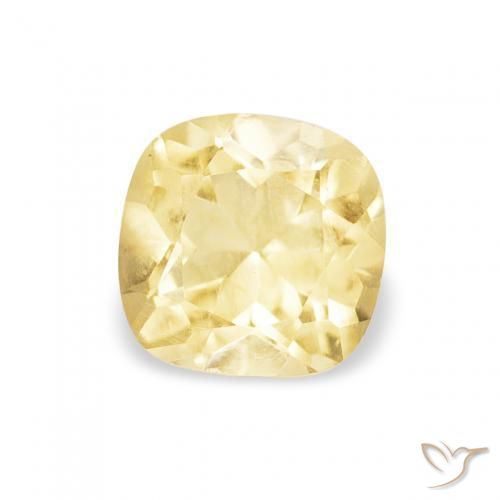 Citrino Dorado natural de 0.48 ct, Forma Cojín, VS