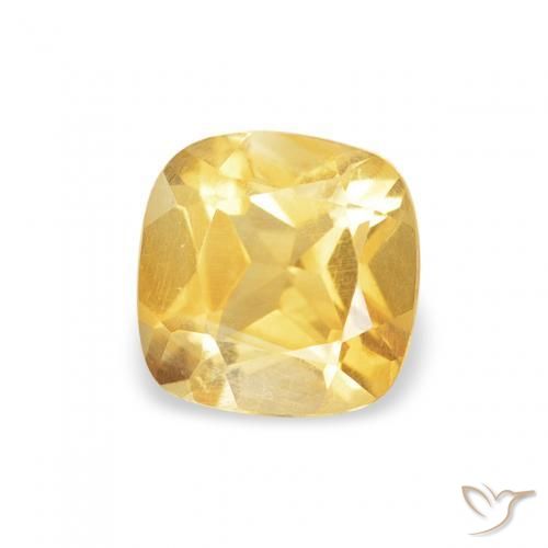 Citrino Oro natural de 0.45 ct, Forma Cojín, VS