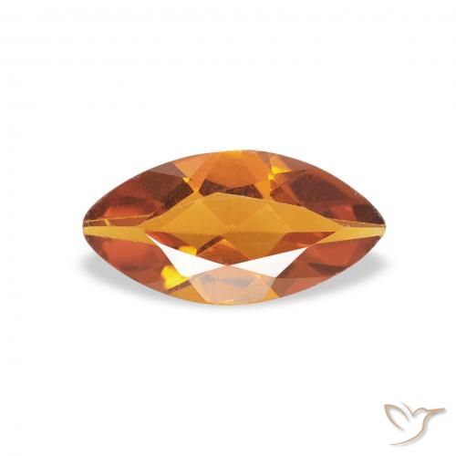0.46ct Natural Naranja medio Citrino, Marquesa, VS