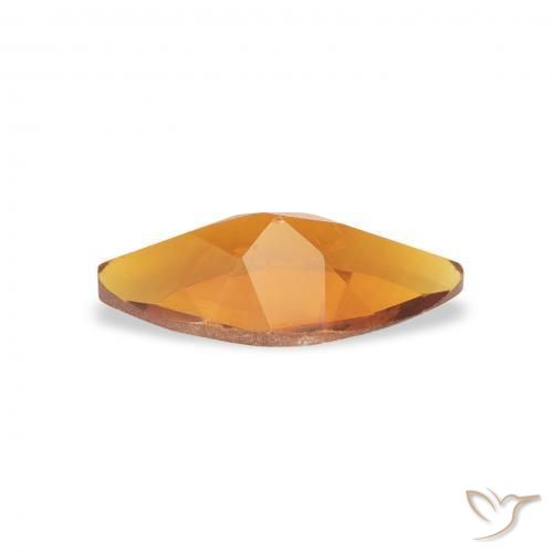 Citrino Naranja medio natural de 0.46 ct, Marquesa, VS
