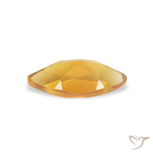 Citrino Dorado naranja natural de 0.53 ct, Marquesa, VS