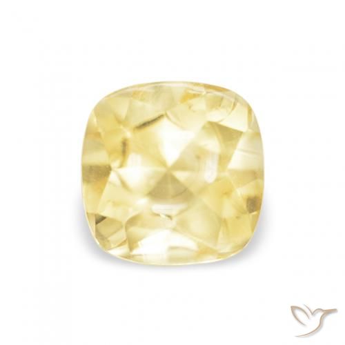 0.64ct Natural Amarillo-dorado claro Citrino, Forma Cojín, Transparente, Photo A