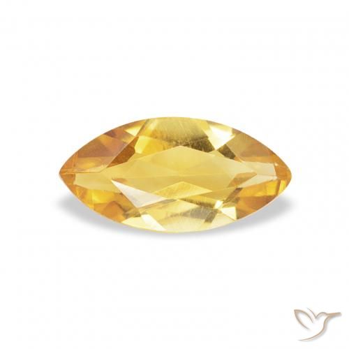 0.44ct Natural Dorado claro Citrino, Marquesa, VS