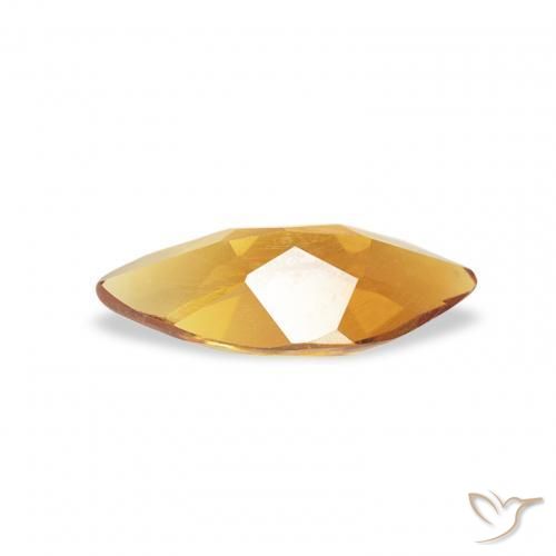Citrino Naranja medio natural de 0.43 ct, Marquesa, VS
