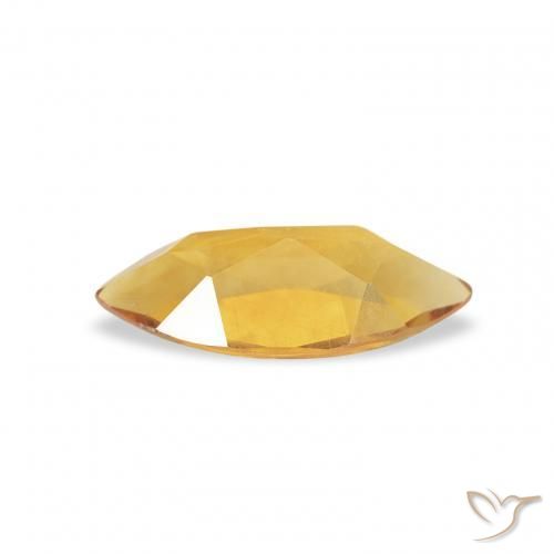 Citrino Dorado naranja natural de 0.42 ct, Marquesa, VS