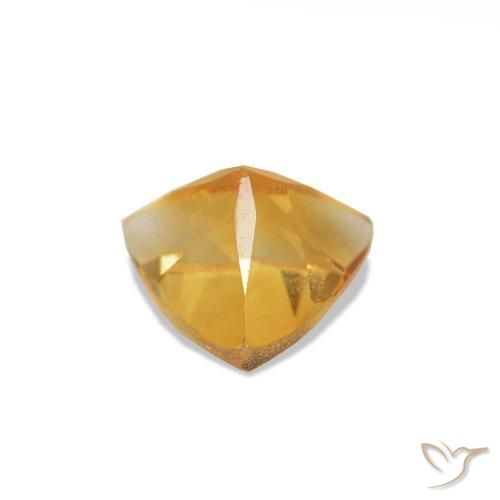 Citrino Dorado naranja intenso natural de 0.40 ct, Trillón, VVS-VS