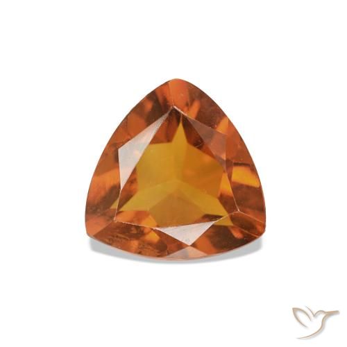 0.63ct Naranja oscuro Citrino, Trillón, VVS-VS