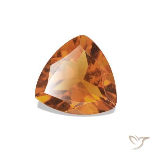 Citrino Marrón naranja natural de 0.69 ct, Trillón, VVS-VS