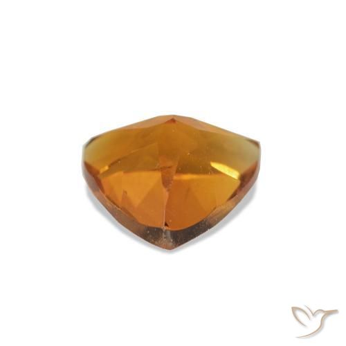 Citrino Naranja amarillento natural de 0.64 ct, Trillón, VS
