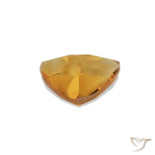 Citrino Dorado naranja intenso natural de 0.54 ct, Trillón, VS
