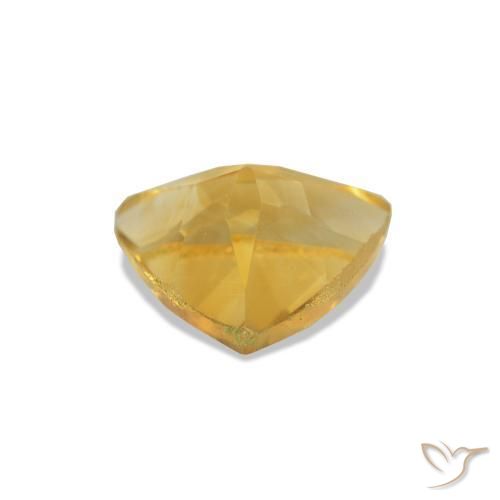Citrino Dorado medio natural de 0.67 ct, Trillón, VS-SI