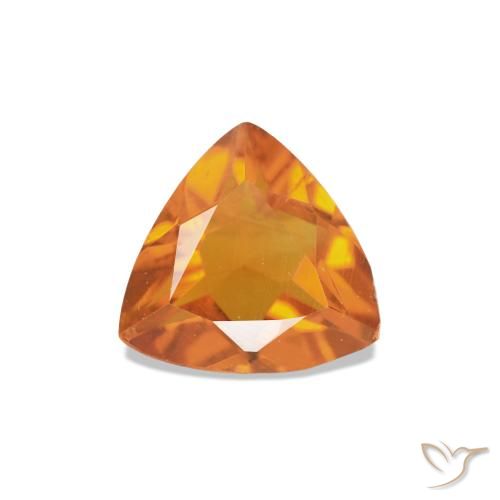 Citrino Naranja rojizo natural de 0.50 ct, Trillón, VS-SI