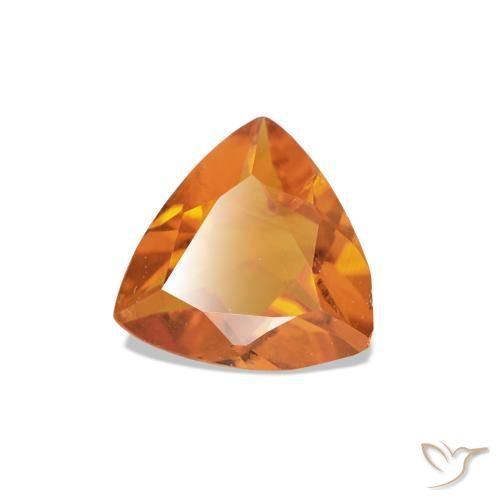 Citrino Naranja rojizo natural de 0.50 ct, Trillón, VS-SI