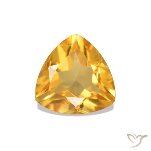 0.76ct Dorado medio Citrino, Trillón, VVS-VS