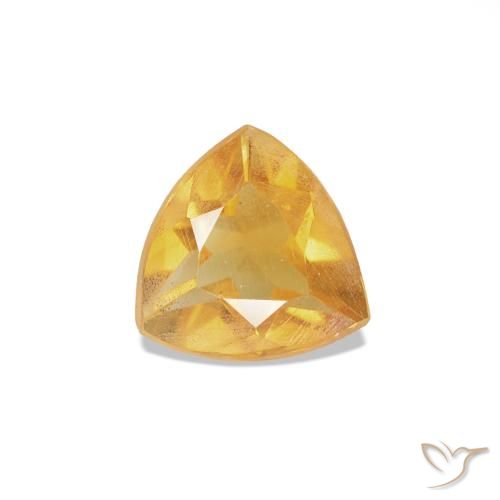 0.24ct Naranja dorado intenso Citrino, Trillón, VS
