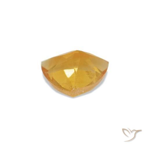 Citrino Naranja dorado intenso natural de 0.24 ct, Trillón, VS