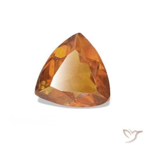 Citrino Naranja marrón natural de 0.50 ct, Trillón, VS