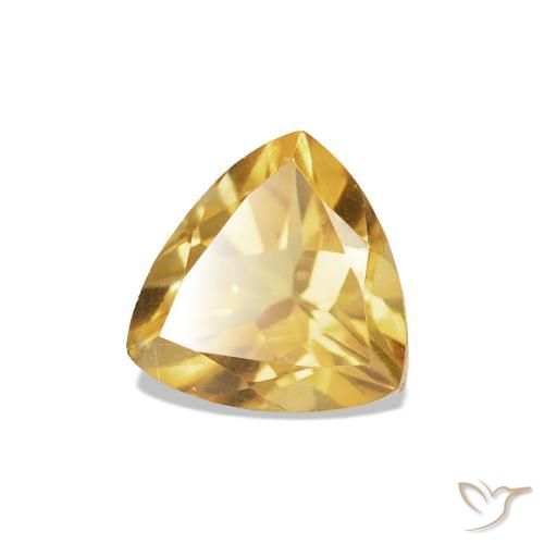 Citrino Dorado medio natural de 0.72 ct, Trillón, VS