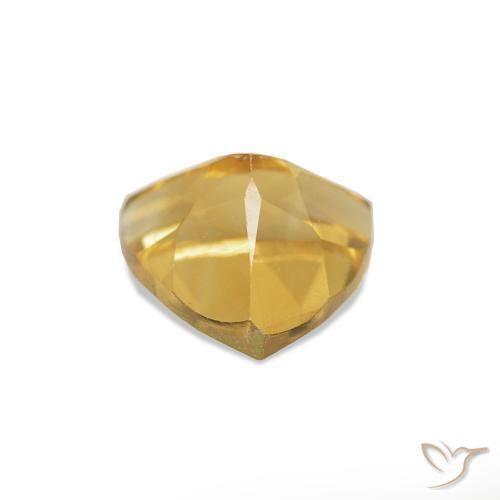 Citrino Dorado medio natural de 0.72 ct, Trillón, VS