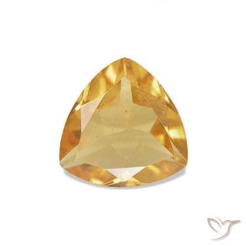 0.56ct Dorado-naranja claro Citrino, Trillón, VS