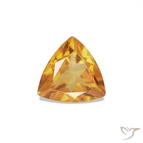 0.36ct Dorado-naranja medio Citrino, Trillón, VS