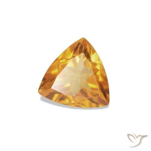 Citrino Dorado-naranja medio natural de 0.36 ct, Trillón, VS