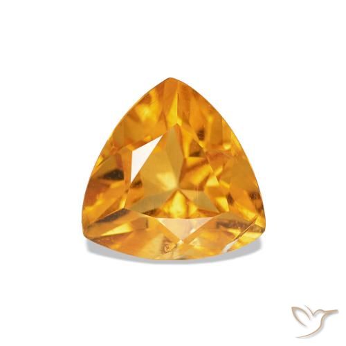 0.74ct Dorado naranja intenso Citrino, Trillón, VS-SI