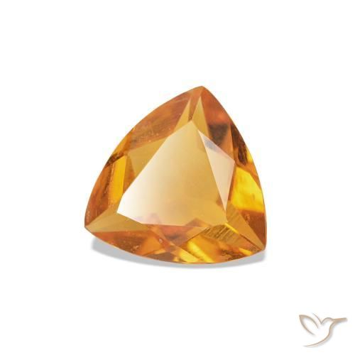 Citrino Oro natural de 0.50 ct, Trillón, VVS-VS
