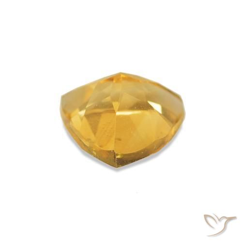 Citrino Dorado claro natural de 0.64 ct, Trillón, VS-SI