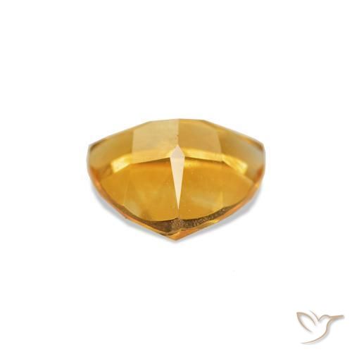 Citrino Medium Light Orange-Gold natural de 0.59 ct, Trillón, VVS-VS
