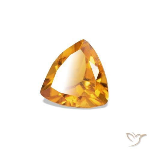Citrino amarillo natural de 0,36 ct, trillón, VVS-VS