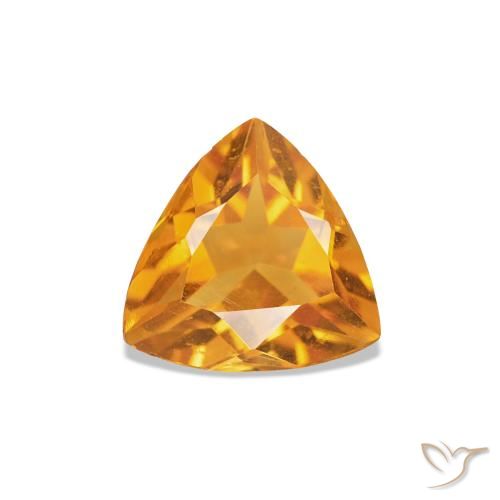 0.58ct Dorado naranja intenso Citrino, Trillón, VVS-VS