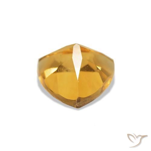 Citrino Dorado claro natural de 0.73 ct, Trillón, VS