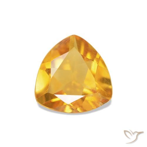 0.69ct Dorado naranja Citrino, Trillón, VS