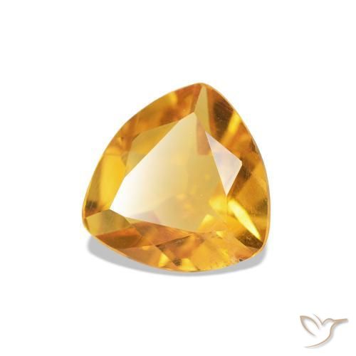 Citrino Dorado naranja natural de 0.69 ct, Trillón, VS