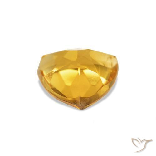 Citrino Dorado naranja natural de 0.69 ct, Trillón, VS