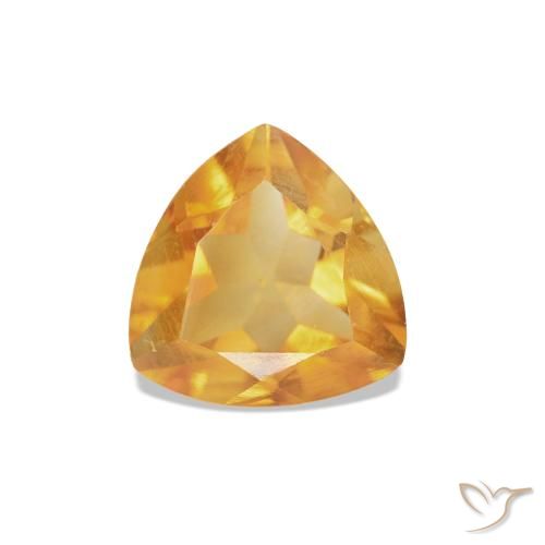0.68ct Medium Light Orange-Gold Citrino, Trillón, VS