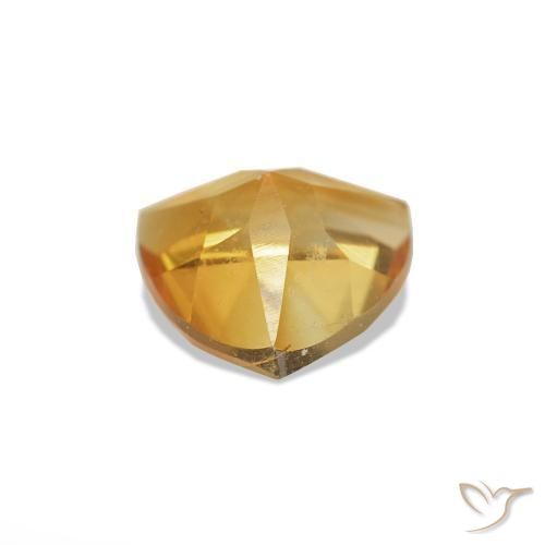 Citrino Medium Light Orange-Gold natural de 0.68 ct, Trillón, VS