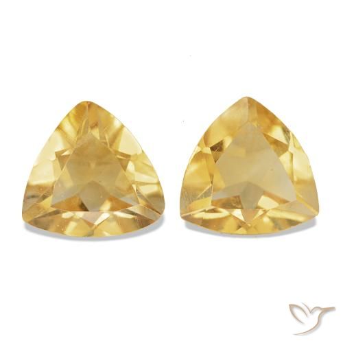 Gemas de Citrino Oro natural de 0.70 ct, Trillón, VS